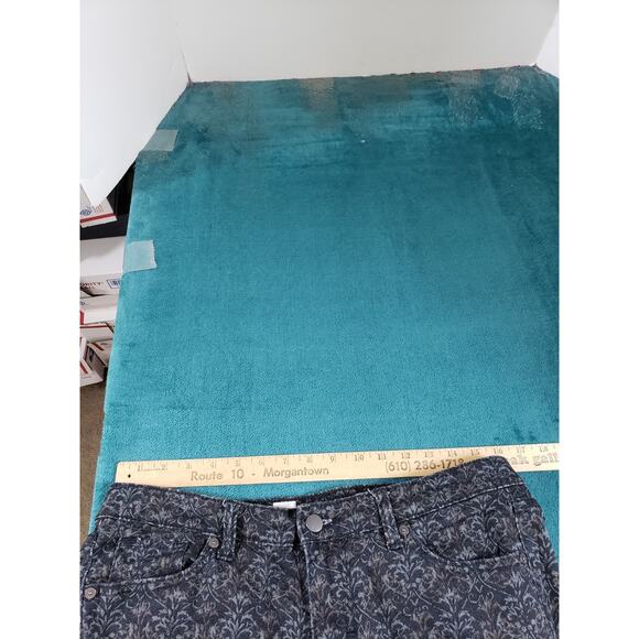 Mossimo Jeans Size 8 Womens Black Stretch Denim Pants Floral Mid Rise Skinny - Picture 8 of 11